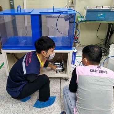 Transferred DI water purifier VT-ST-D-100 in Quang Minh IP