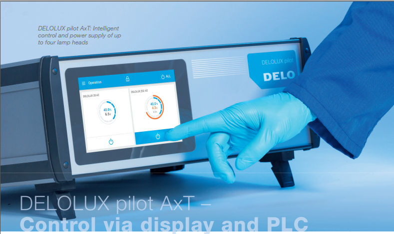 Guide to choosing DELOLUX pilot Axi or AxT controller for DELOLUX 20/202 UV lamp heads
