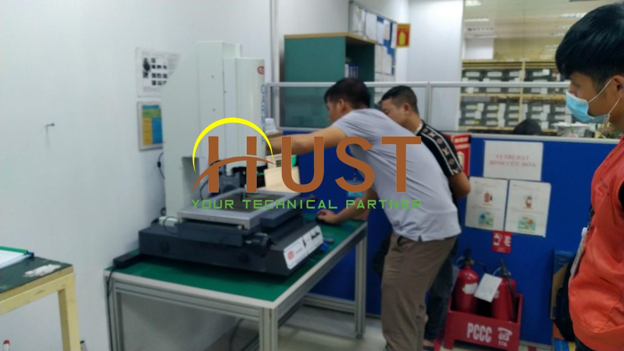 Installation, training to operate 2D measuring machine (Video measuring machine) for customers in Bac Ninh province