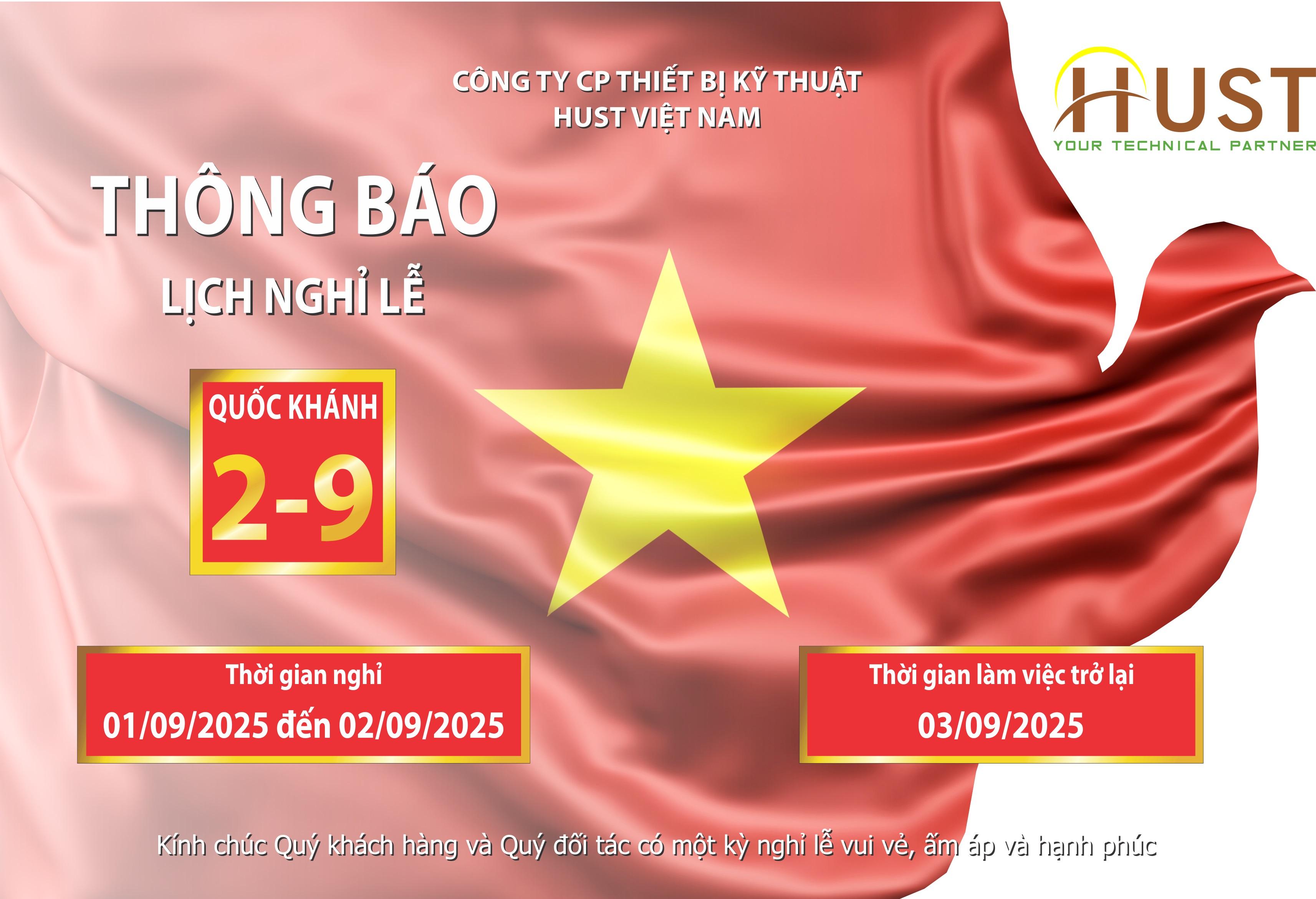 HUST Việt Nam thông báo Lịch nghỉ Lễ Quốc khánh 2/9
