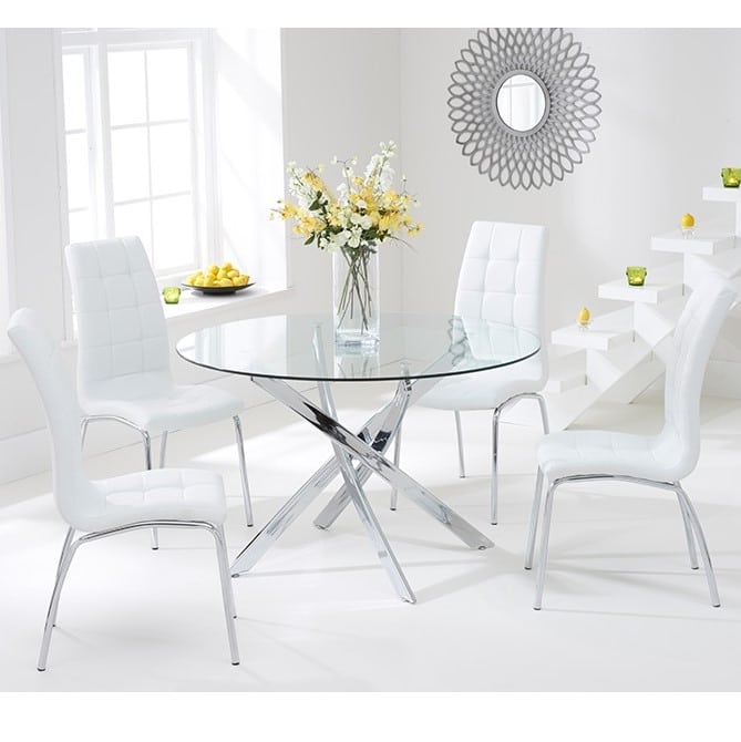 Daytona-110cm-Glass-Dining-Table-California-Dining-Chairs-in-White-Pair-PT31090-PT31086